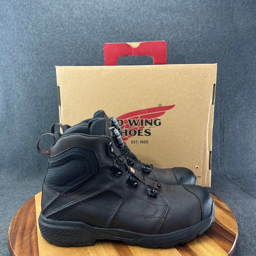 Red Wing Exos Lite Boa Leather Waterproof Safety Boots 2452 Mens 10D Barely Worn